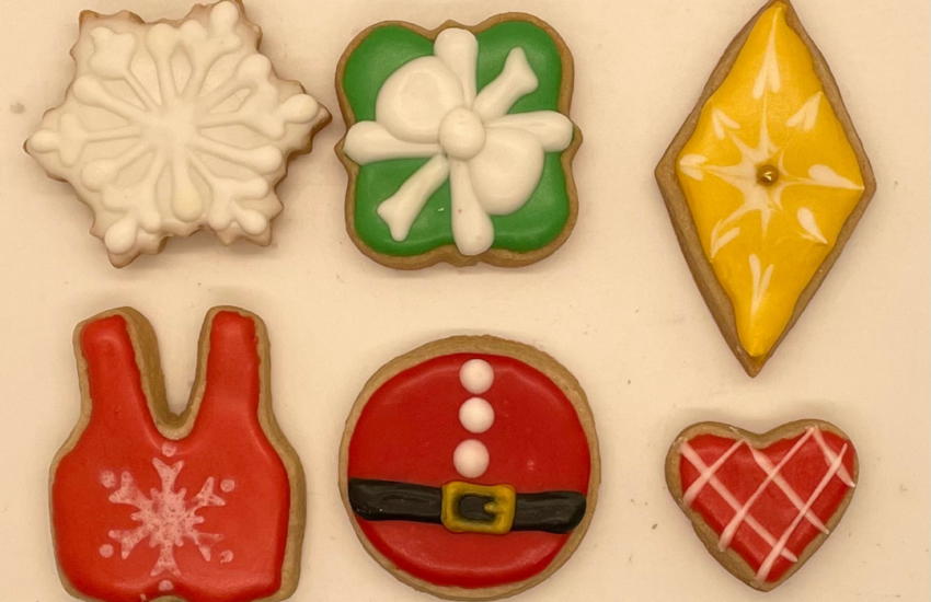 Christmas mini cookies