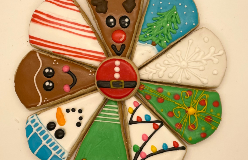 Christmas Wheel Cookies