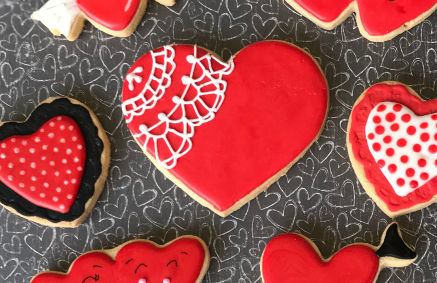 Valentine Heart Cookies